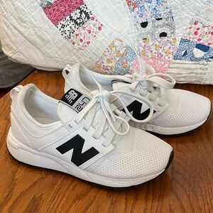New Balance Navy and White Sneakers